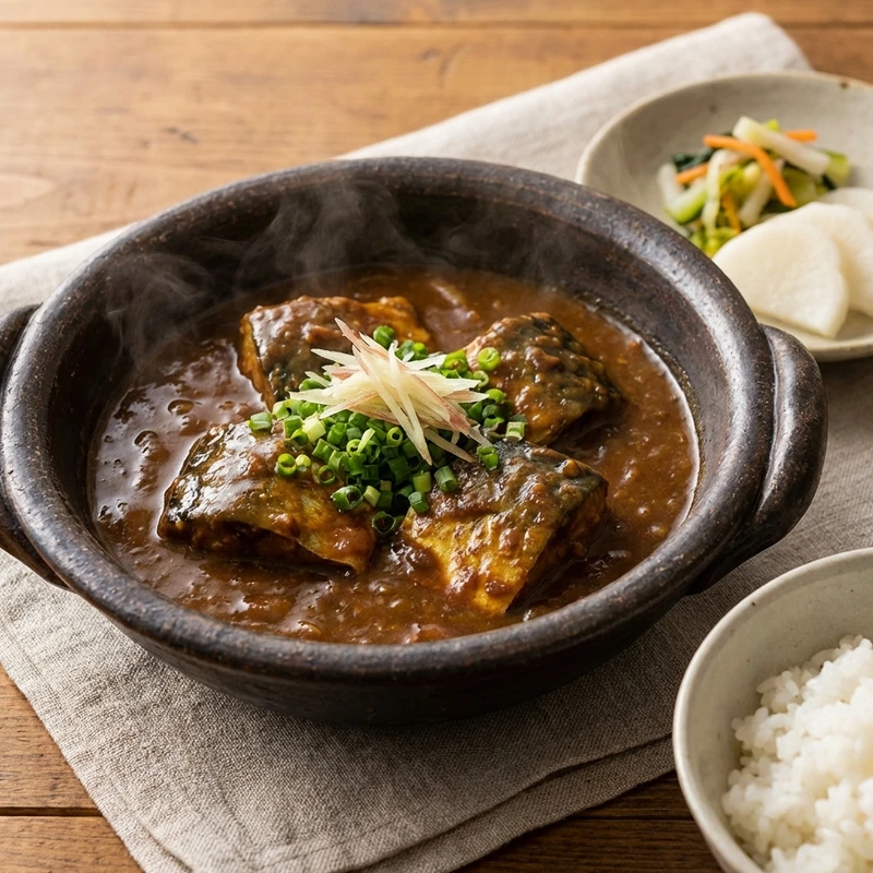 さばのカレーみそ煮込み