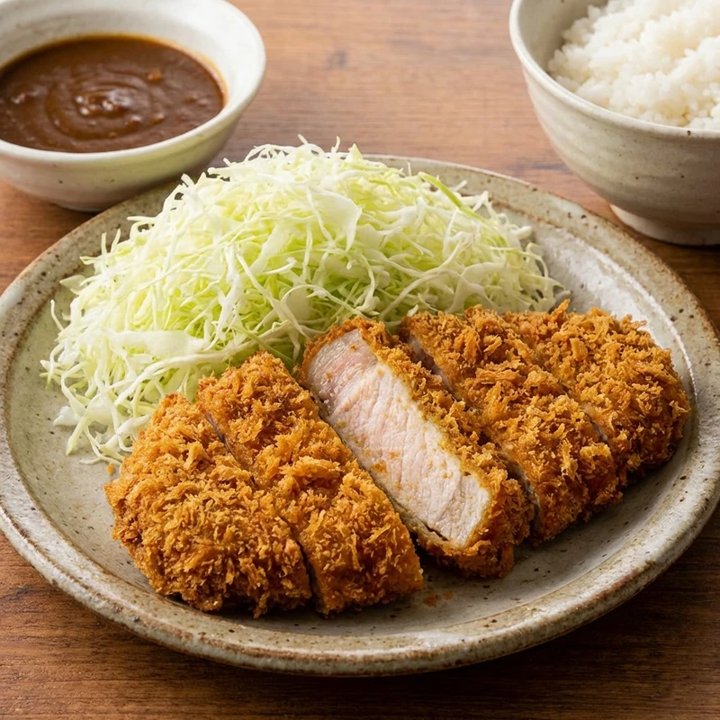 カレー風味のとんかつ