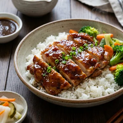 鶏のカレー照り焼き