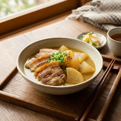 豚バラと大根のカレー煮