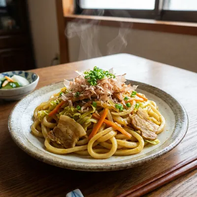 カレー焼きうどん