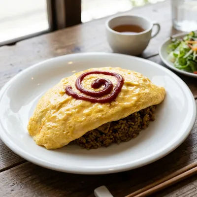 カレー風味のオムライス