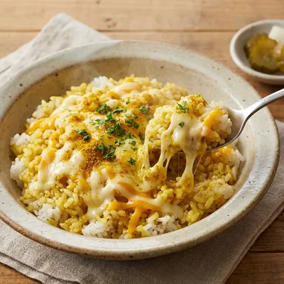 カレーチーズ混ぜごはん
