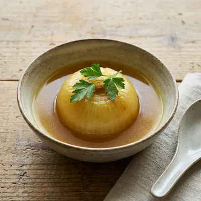 新玉ねぎの丸ごとカレースープ