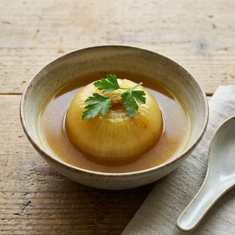 新玉ねぎの丸ごとカレースープ