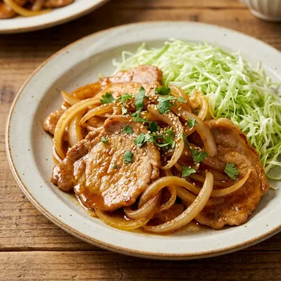 豚肉のカレー生姜焼き