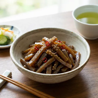 こんにゃくのカレーきんぴら
