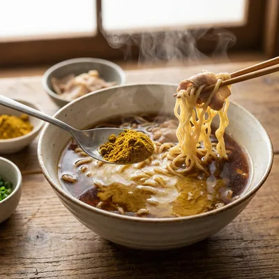 カレー味変ラーメン